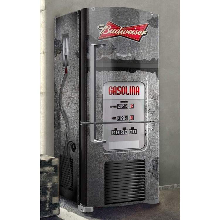 Envelopamento de Geladeira Gasolina de Cerveja