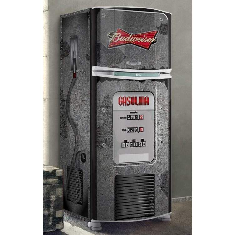 Envelopamento de Geladeira Gasolina de Cerveja
