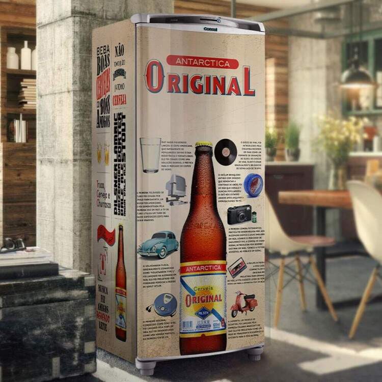 Envelopamento de Geladeira Beba Boas Cervejas