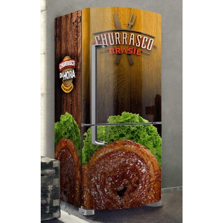 Envelopamento de Geladeira Churrasco e Picanha