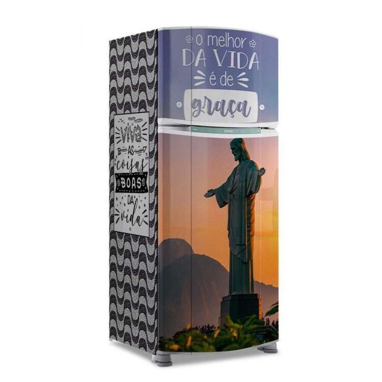 Envelopamento de Geladeira O Melhor da Vida  de Graa