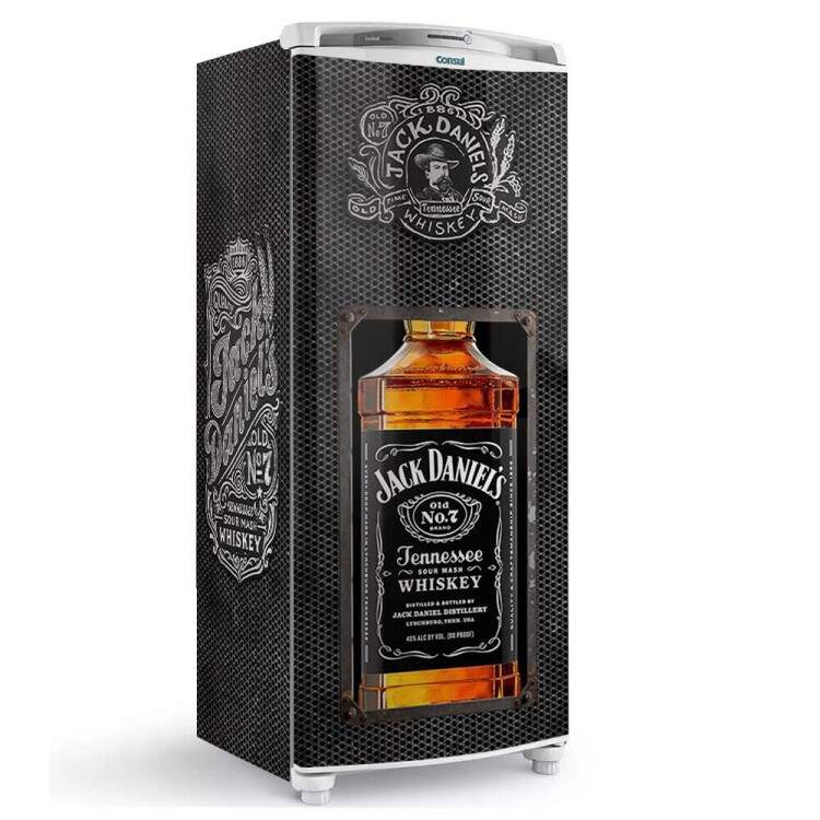 Envelopamento de Geladeira Efeito Metal e Whisky