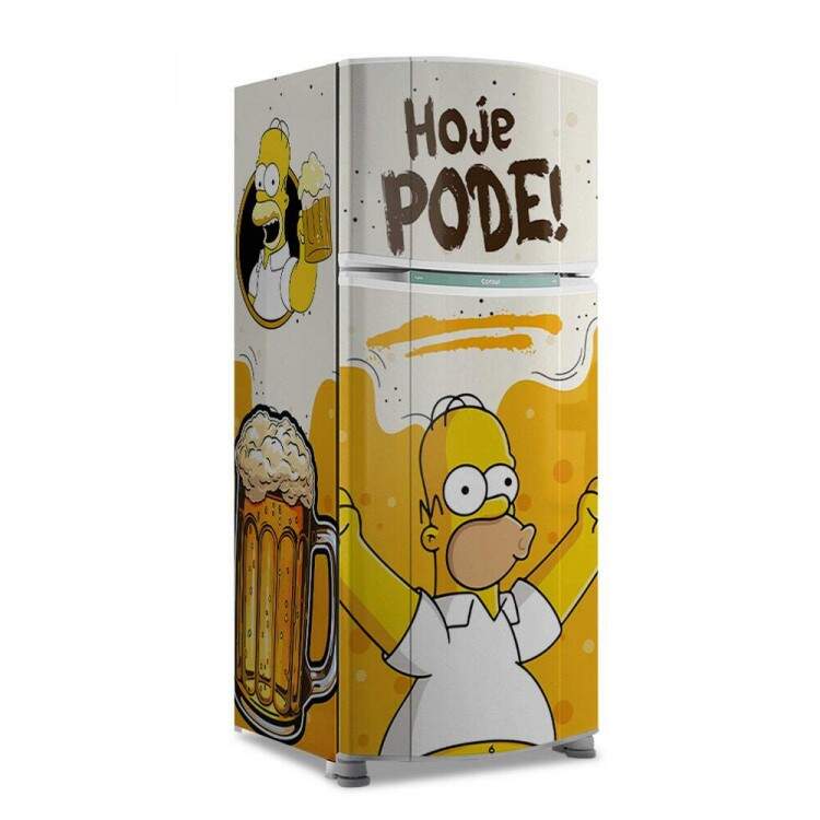 Envelopamento de Geladeira Cerveja Hoje Pode!
