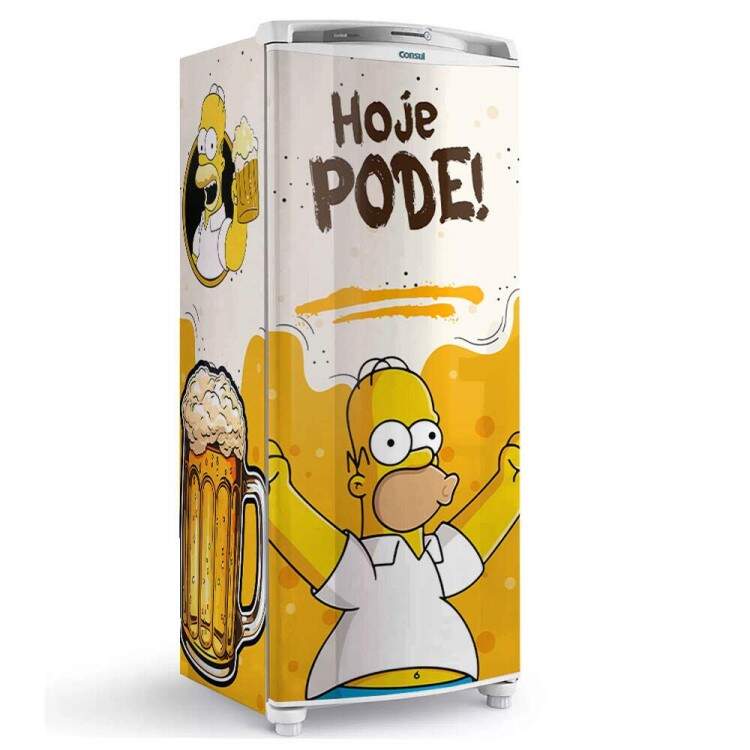 Envelopamento de Geladeira Cerveja Hoje Pode!