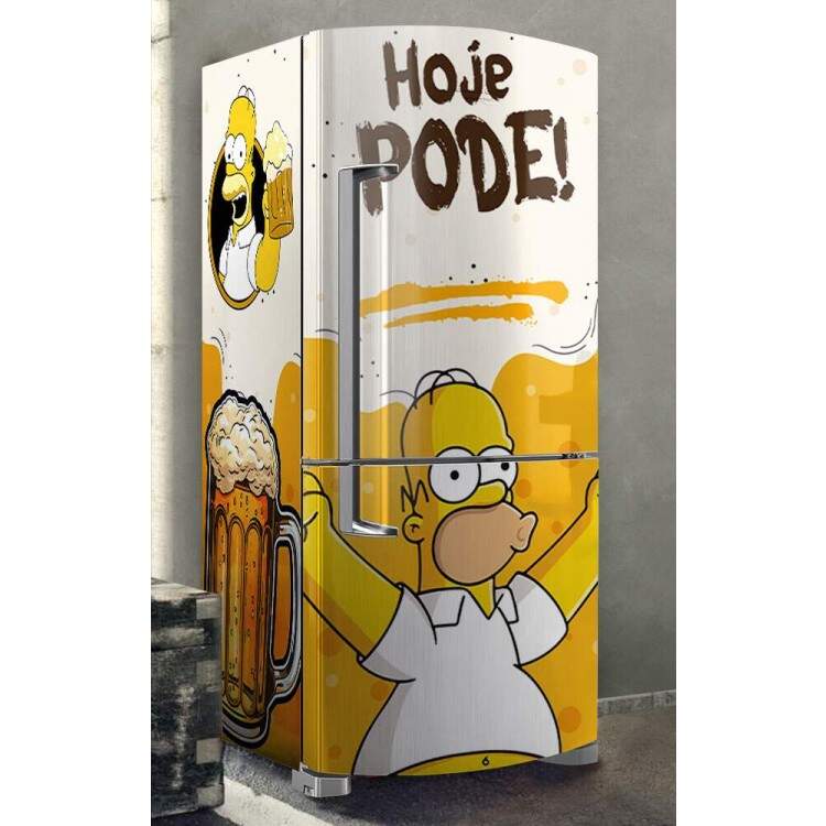 Envelopamento de Geladeira Cerveja Hoje Pode!