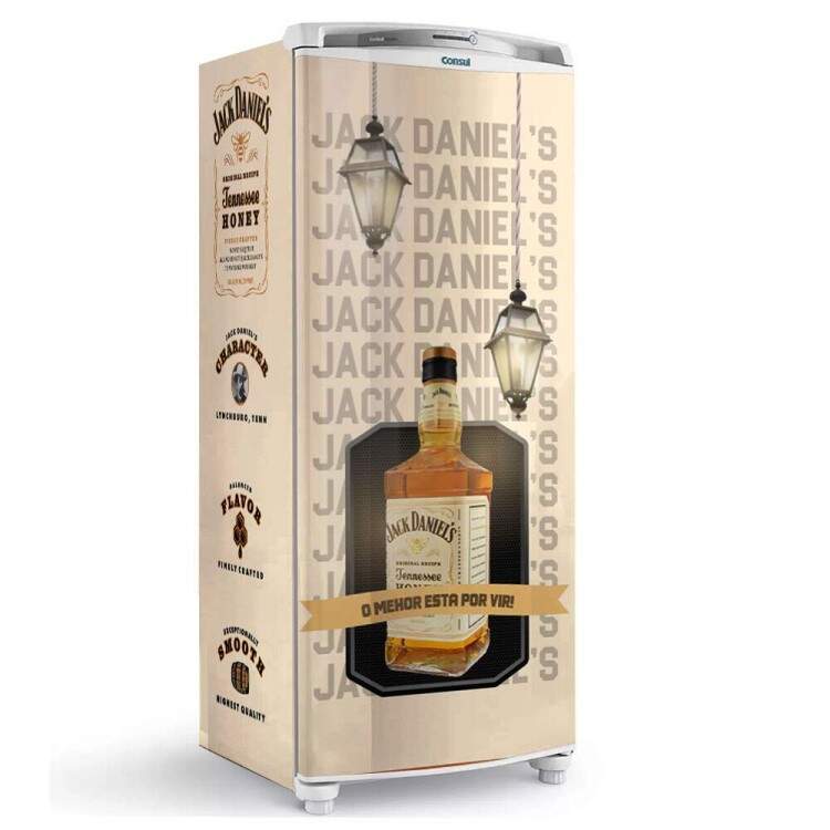Envelopamento de Geladeira Whisky de Mel