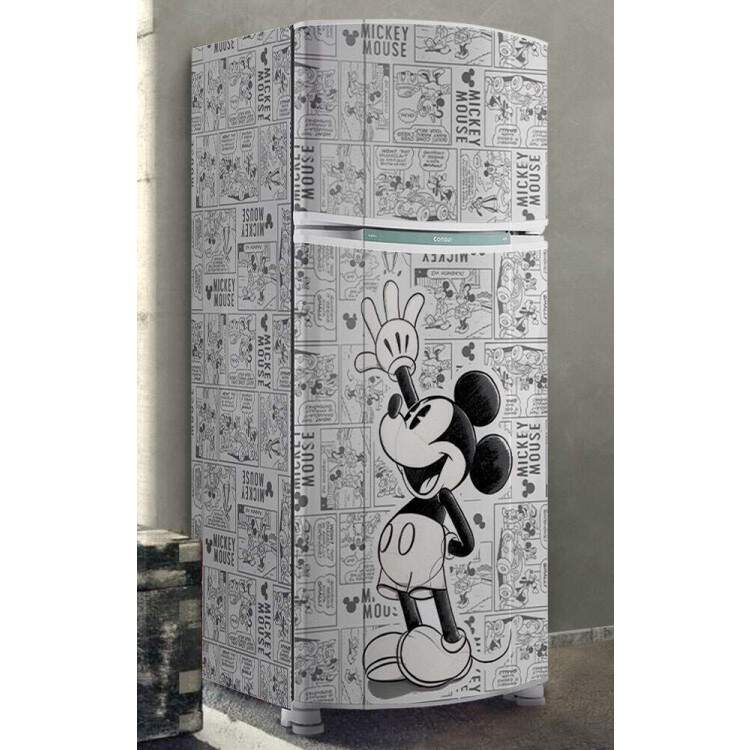 Envelopamento de Geladeira Quadrinhos do Mickey