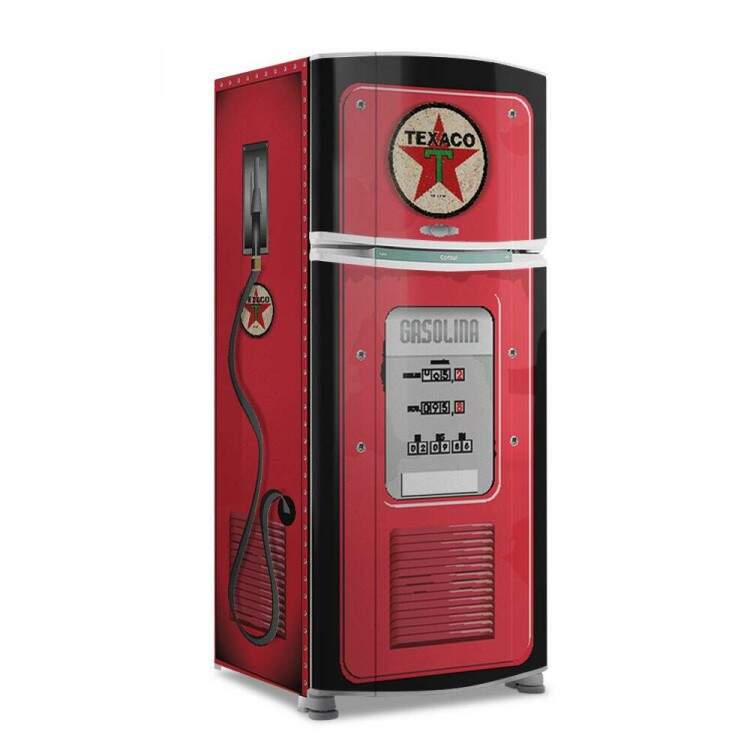 Envelopamento de Geladeira Texaco Posto de Gasolina
