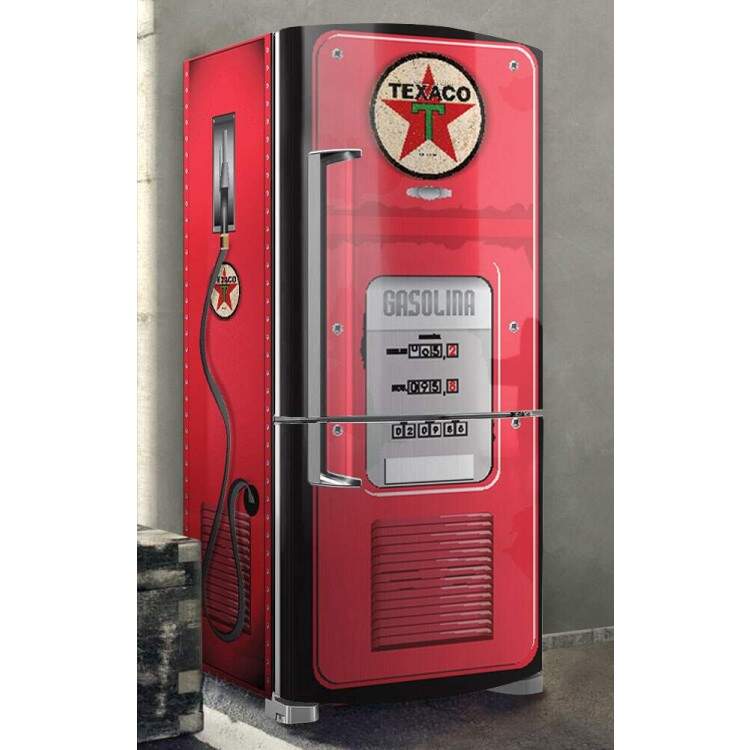 Envelopamento de Geladeira Texaco Posto de Gasolina