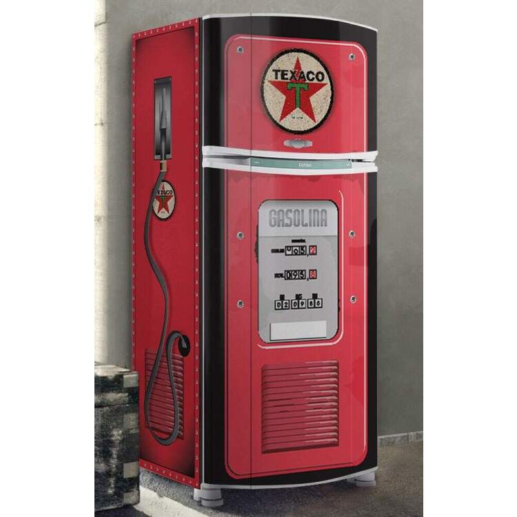 Envelopamento de Geladeira Texaco Posto de Gasolina
