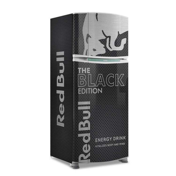 Envelopamento de Geladeira Energtico Black Edition