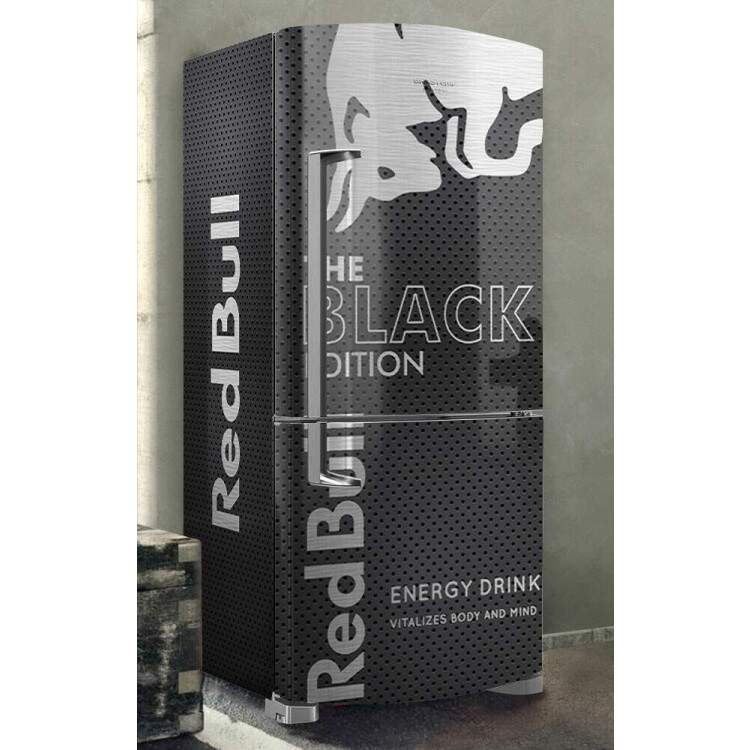 Envelopamento de Geladeira Energtico Black Edition