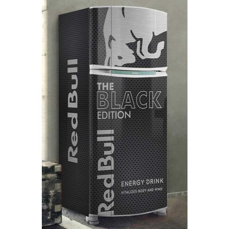 Envelopamento de Geladeira Energtico Black Edition
