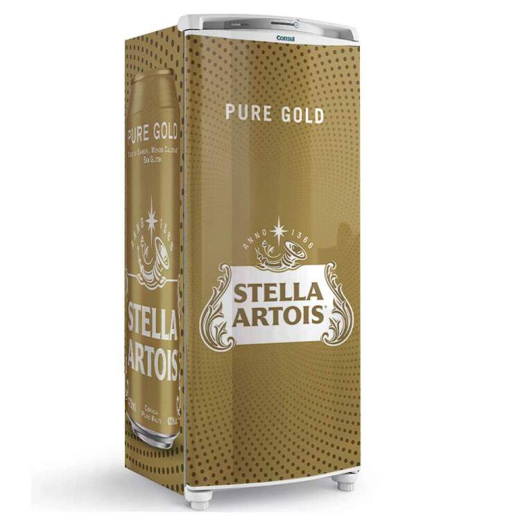 Envelopamento de Geladeira Stella Pure Gold