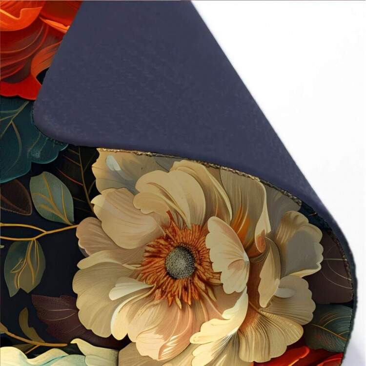 Mouse Pad 70x30cm Floral Penias Coloridas