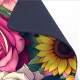 Mouse Pad 70x30cm Floral Rosas e Girass�is