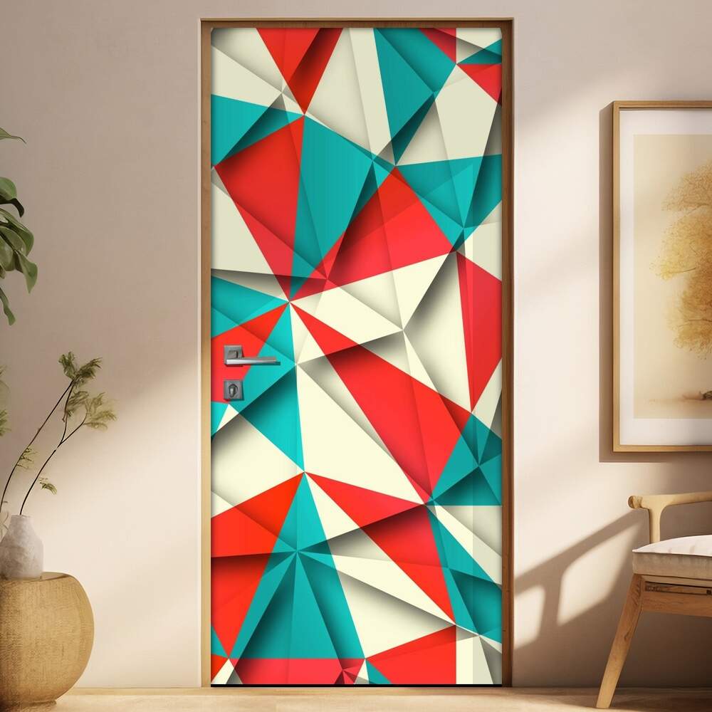 Adesivo Para Porta Abstrato 1