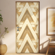 Adesivo de Porta Madeira Formatos Tri�ngulares