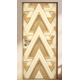 Adesivo de Porta Madeira Formatos Tri�ngulares