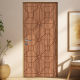 Adesivo de Porta Madeira com Detalhes Geom�tricos