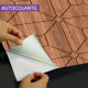 Adesivo de Porta Madeira com Detalhes Geom�tricos