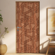 Adesivo de Porta Madeira com Detalhes Triangulares