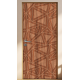 Adesivo de Porta Madeira com Detalhes Triangulares
