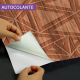 Adesivo de Porta Madeira com Detalhes Triangulares