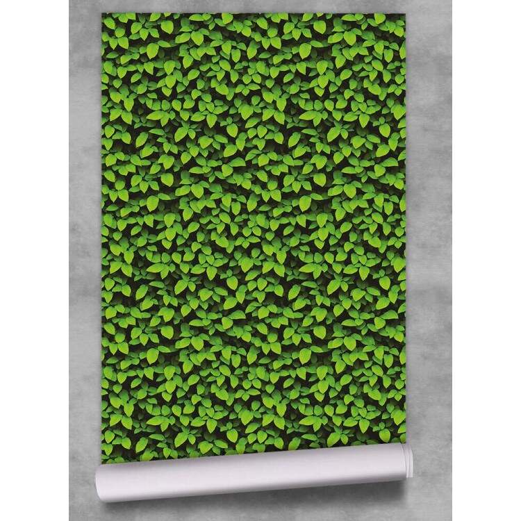 Papel de Parede Efeito Folhas de Jardim