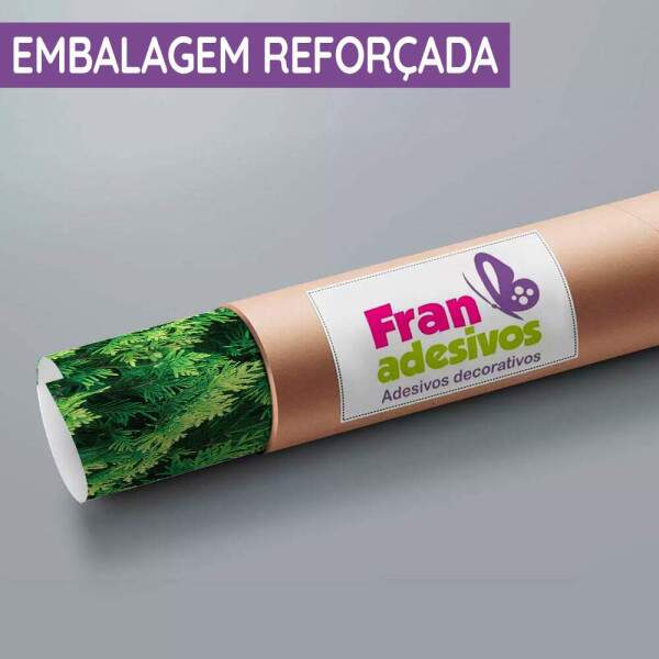 Papel de Parede Efeito Folhas Parede Verde