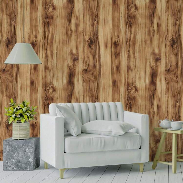 Papel de Parede Estilo Madeira Realista