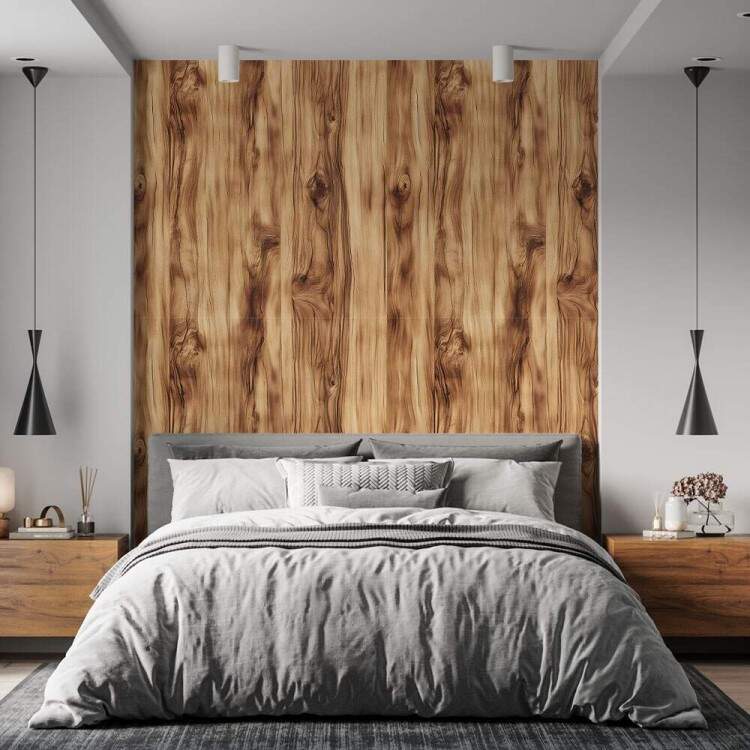 Papel de Parede Estilo Madeira Realista