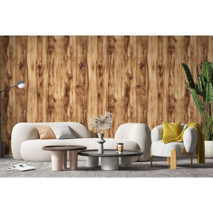 Papel de Parede Estilo Madeira Realista