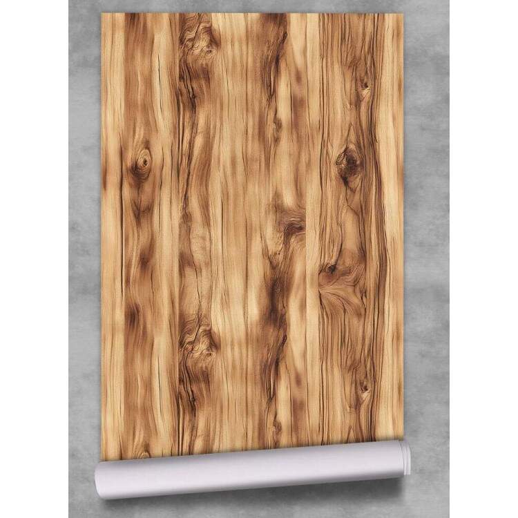 Papel de Parede Estilo Madeira Realista