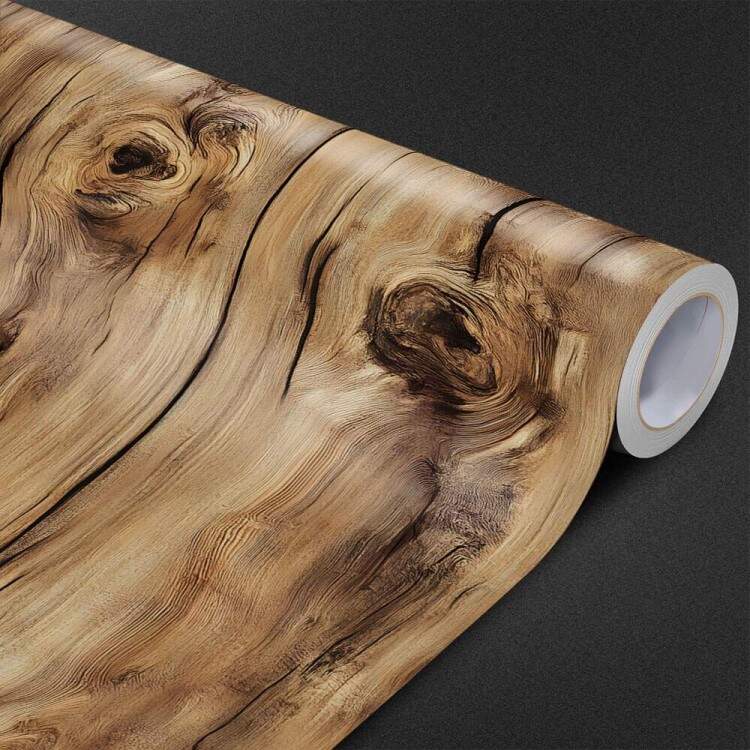 Papel de Parede Madeira Realista com Detalhes