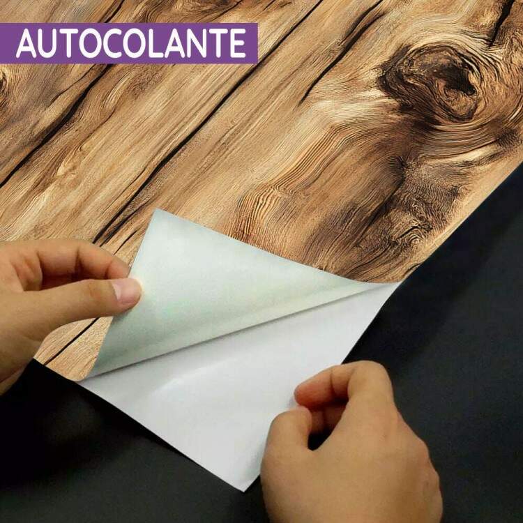 Papel de Parede Madeira Realista com Detalhes