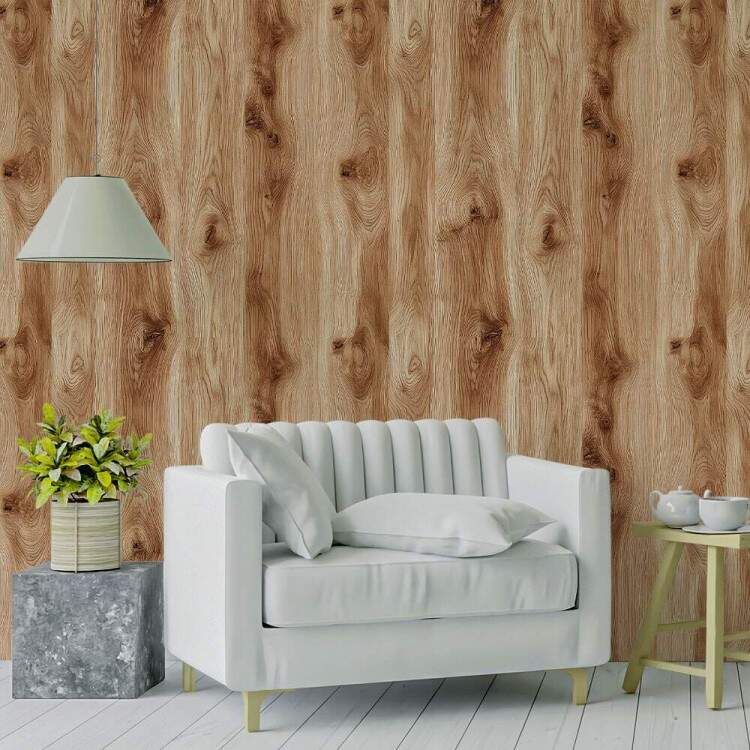 Papel de Parede Madeira Manchada Realista