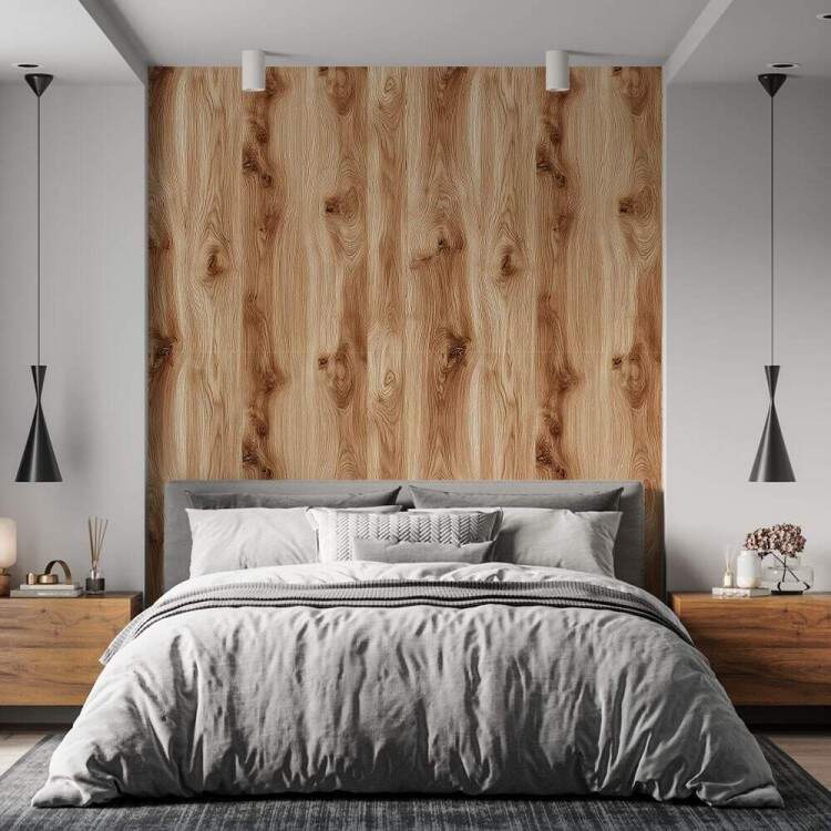 Papel de Parede Madeira Manchada Realista