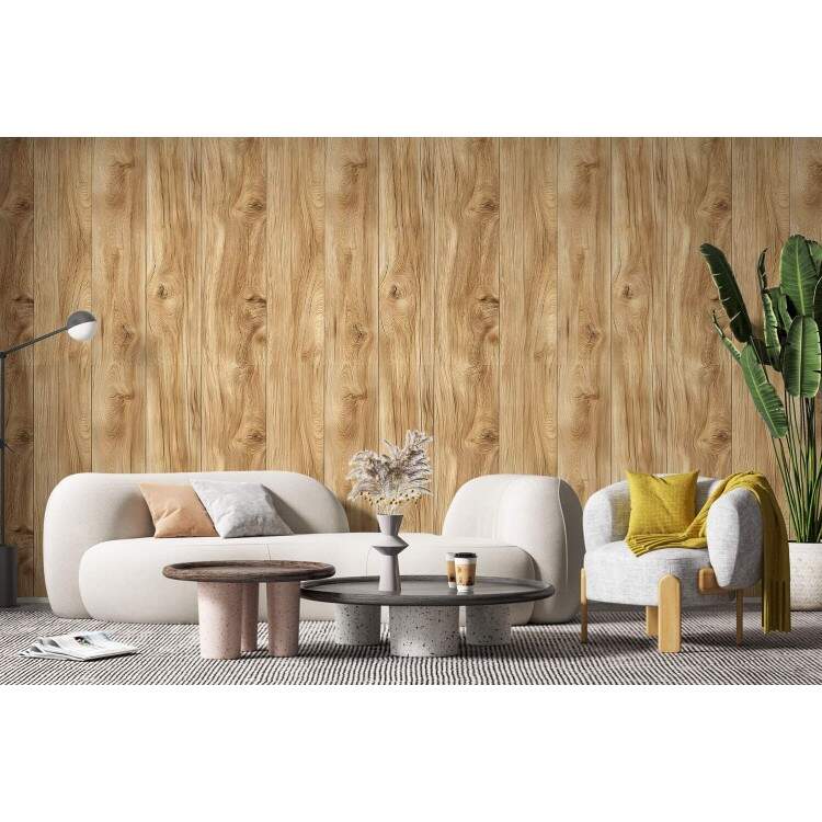 Papel de Parede Madeira Marrom Realista