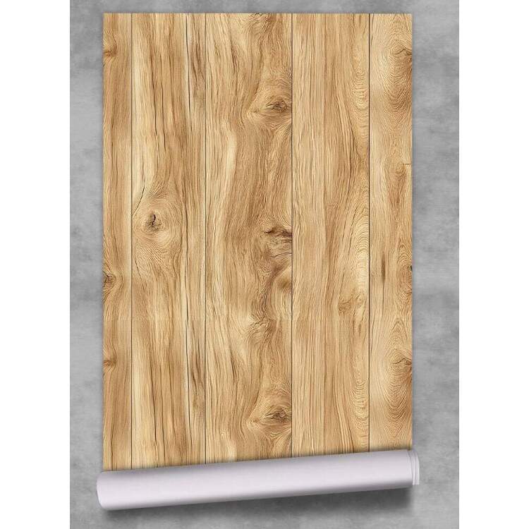 Papel de Parede Madeira Marrom Realista