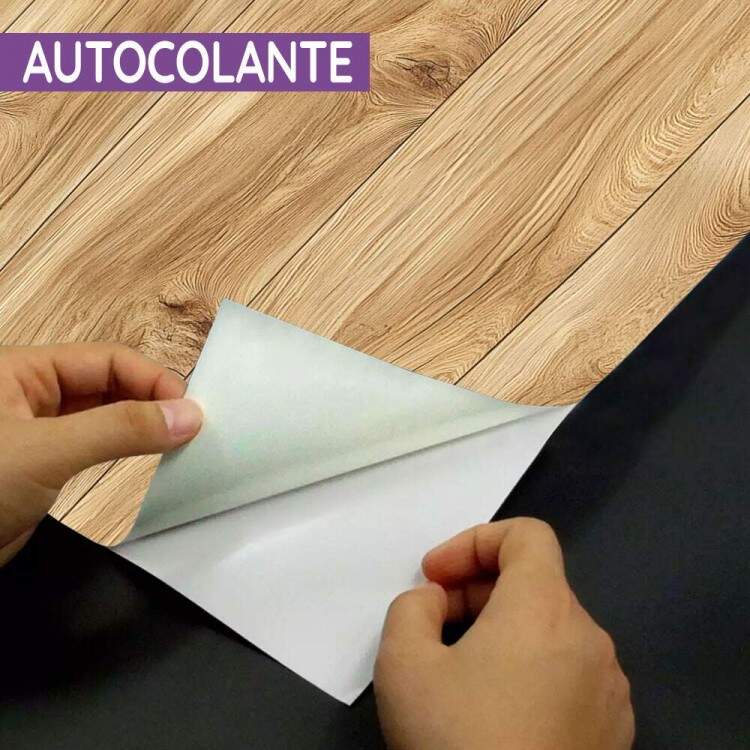 Papel de Parede Madeira Marrom Realista
