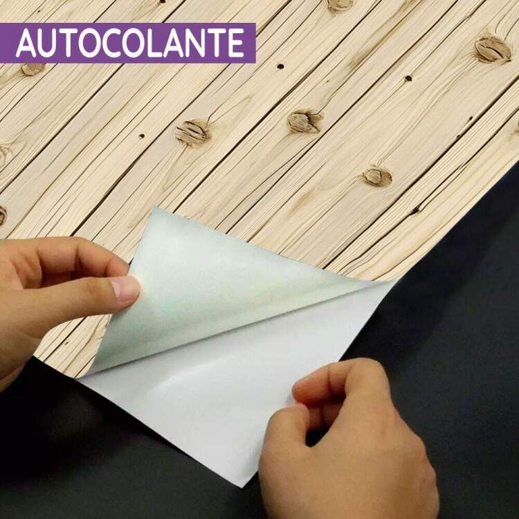 Papel de Parede Madeira Ripada Realista