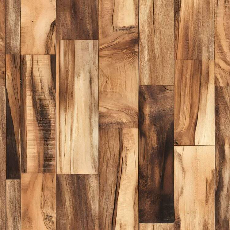 Papel de Parede Madeira Ripada com Tons de Marrom Avermelhado