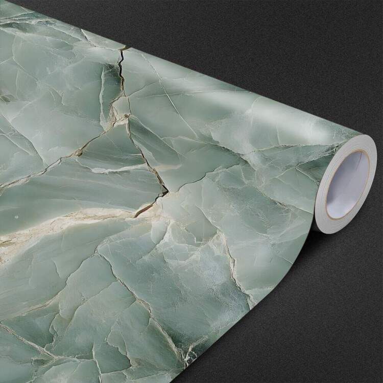 Papel de Parede Estilo Mrmore Tom de Verde