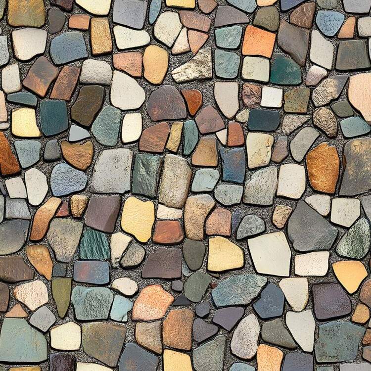Papel de Parede Pedras Coloridas
