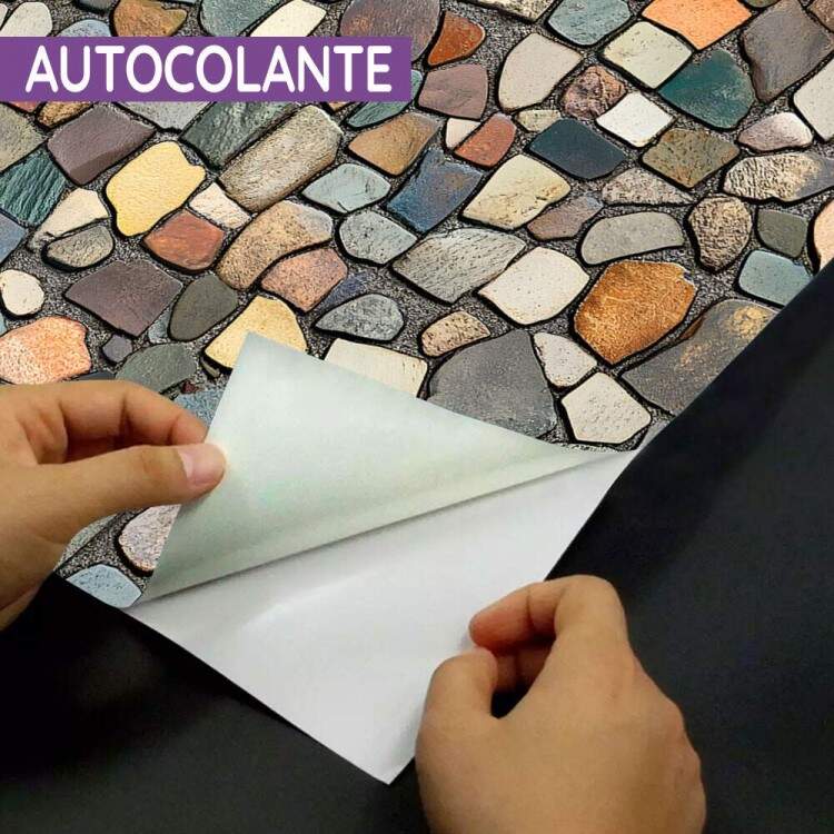 Papel de Parede Pedras Coloridas