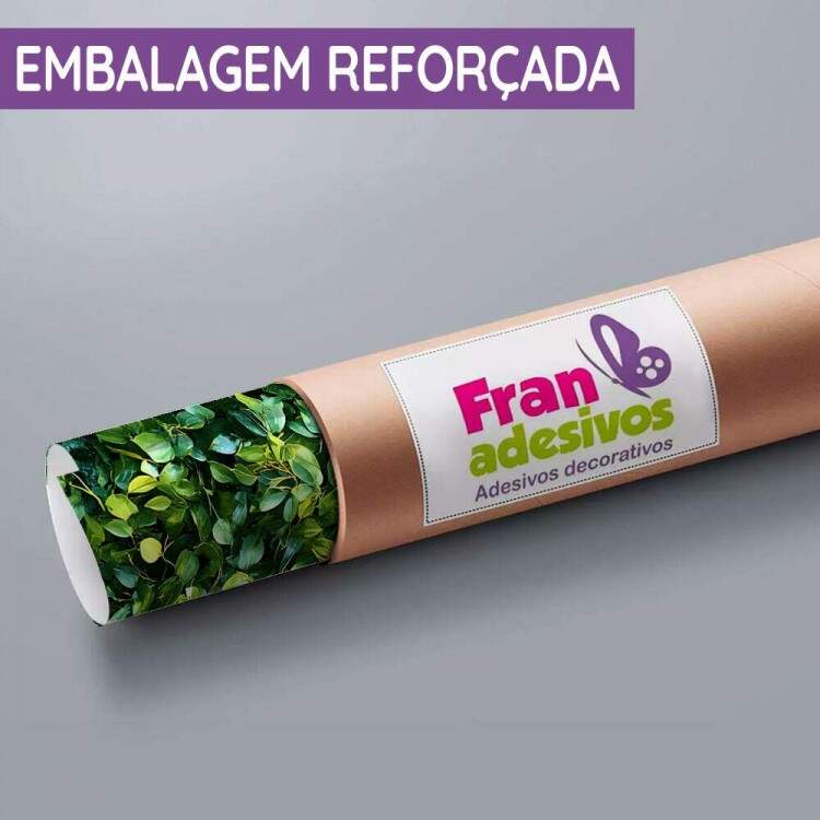 Papel de Parede Muro Verde com Folhas Pequenas