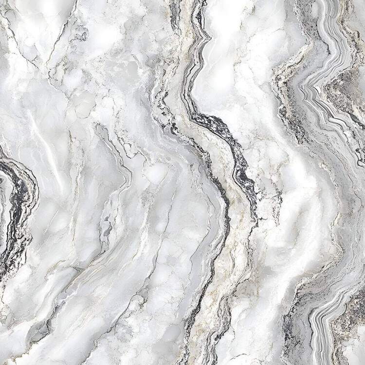 Papel de Parede Ondas de Mrmore Cinza