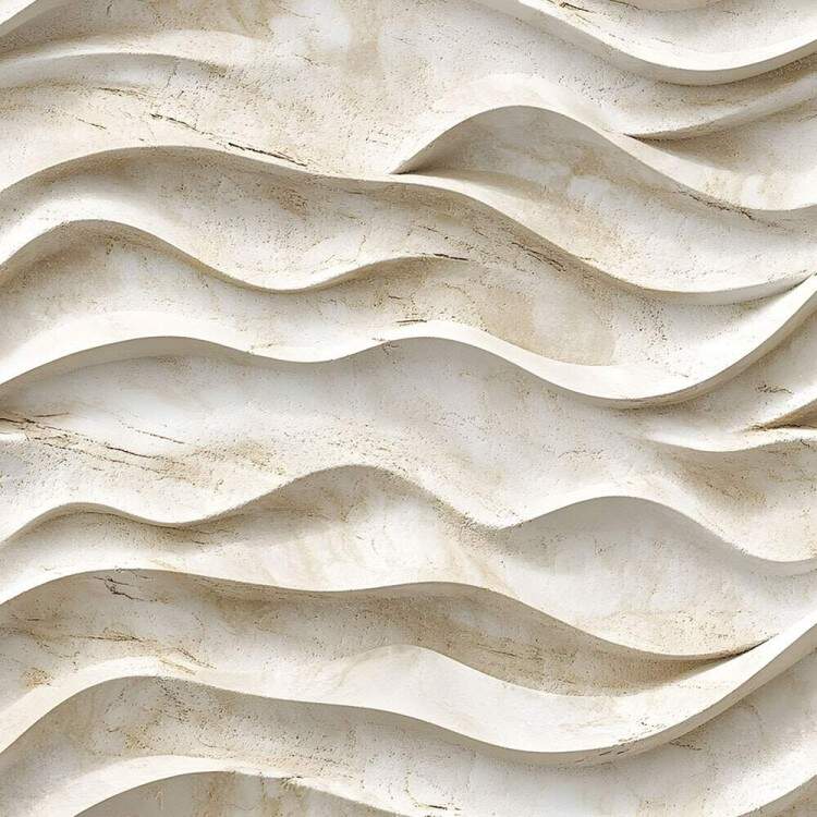 Papel de Parede Ondas de Pedra Bege