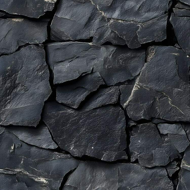 Papel de Parede Estilo Textura de Pedra Preta